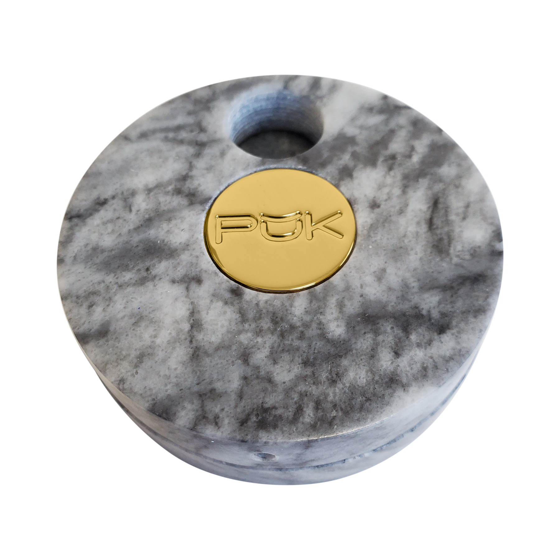 Gray Marble PŬK Cannabis Container and Smoking Device